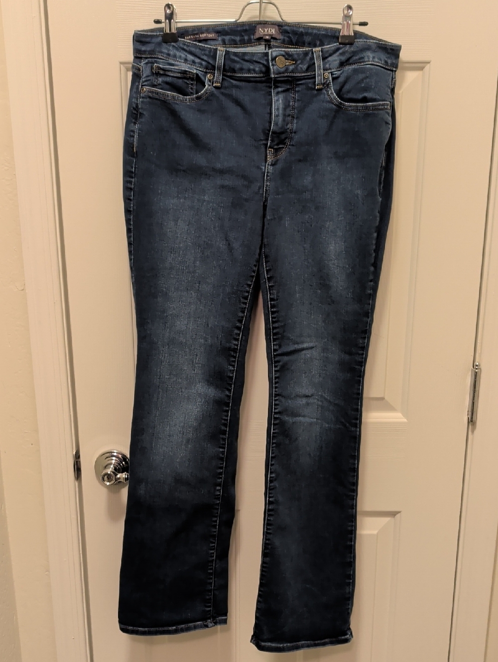 NYDJ Women’s Dark Indigo Straight Leg Jeans